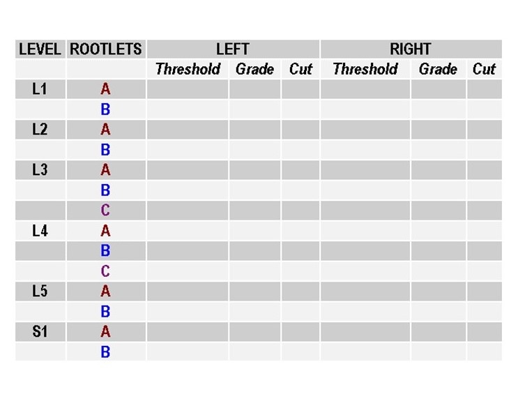 Fig 6. SDR Grading Sheet